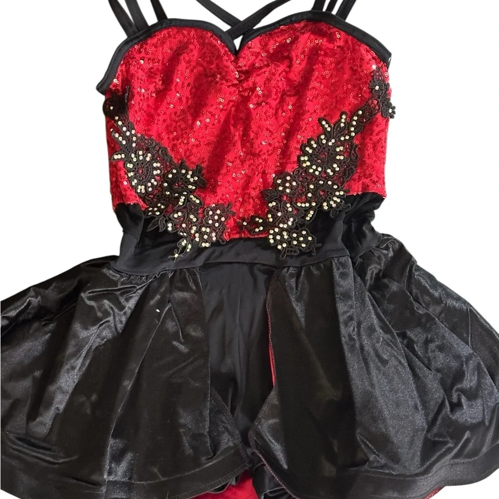 Weissman Red and Black Kids Dance Costume